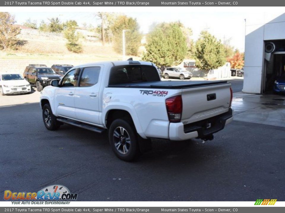 2017 Toyota Tacoma TRD Sport Double Cab 4x4 Super White / TRD Black/Orange Photo #4