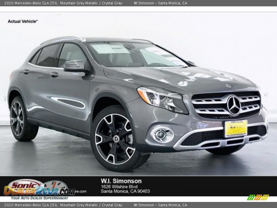 2020 Mercedes-Benz GLA 250 Mountain Grey Metallic / Crystal Gray Photo #1