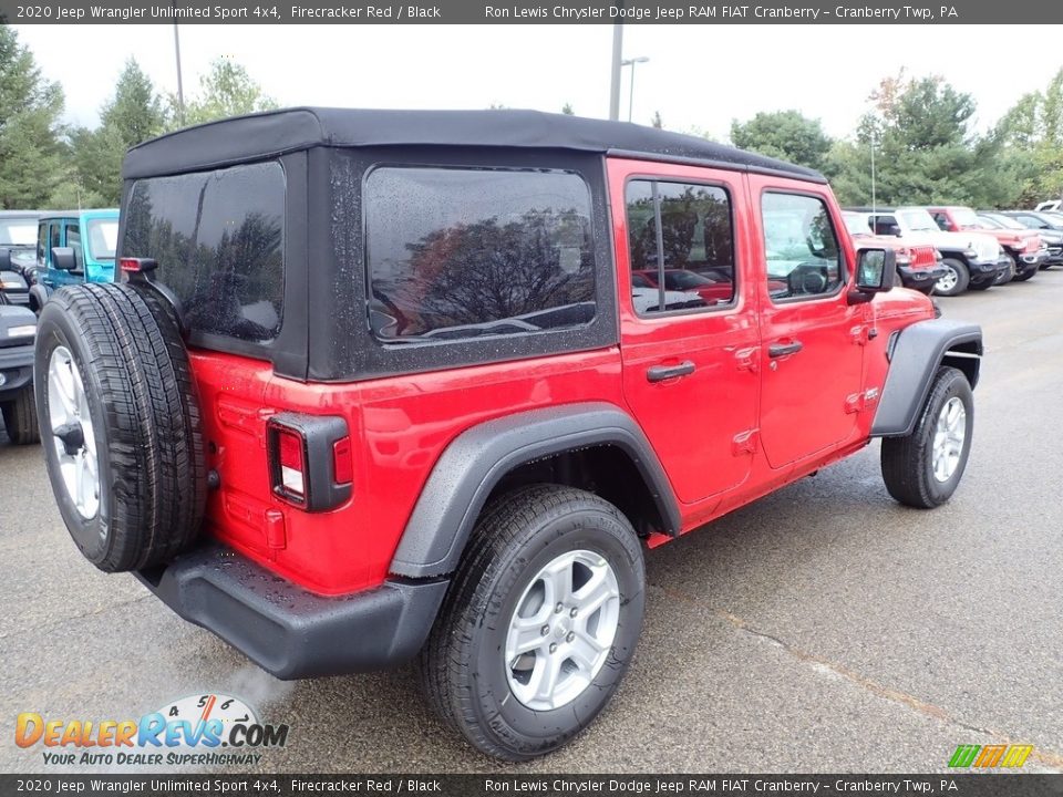 2020 Jeep Wrangler Unlimited Sport 4x4 Firecracker Red / Black Photo #5