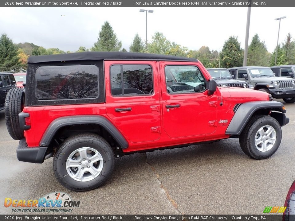 2020 Jeep Wrangler Unlimited Sport 4x4 Firecracker Red / Black Photo #6