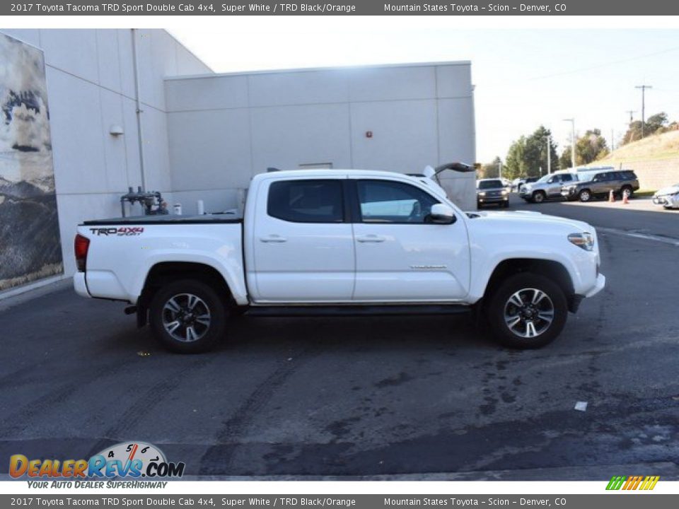 2017 Toyota Tacoma TRD Sport Double Cab 4x4 Super White / TRD Black/Orange Photo #7