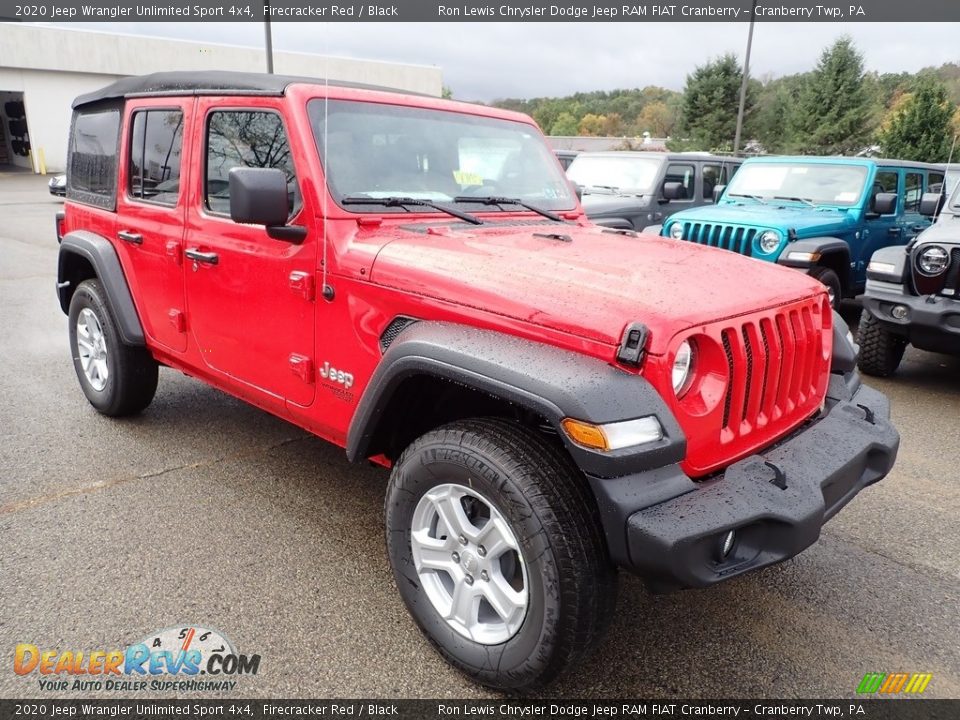 2020 Jeep Wrangler Unlimited Sport 4x4 Firecracker Red / Black Photo #7