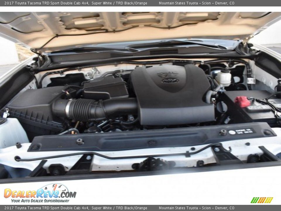 2017 Toyota Tacoma TRD Sport Double Cab 4x4 Super White / TRD Black/Orange Photo #9