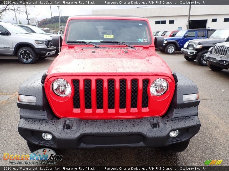 2020 Jeep Wrangler Unlimited Sport 4x4 Firecracker Red / Black Photo #8