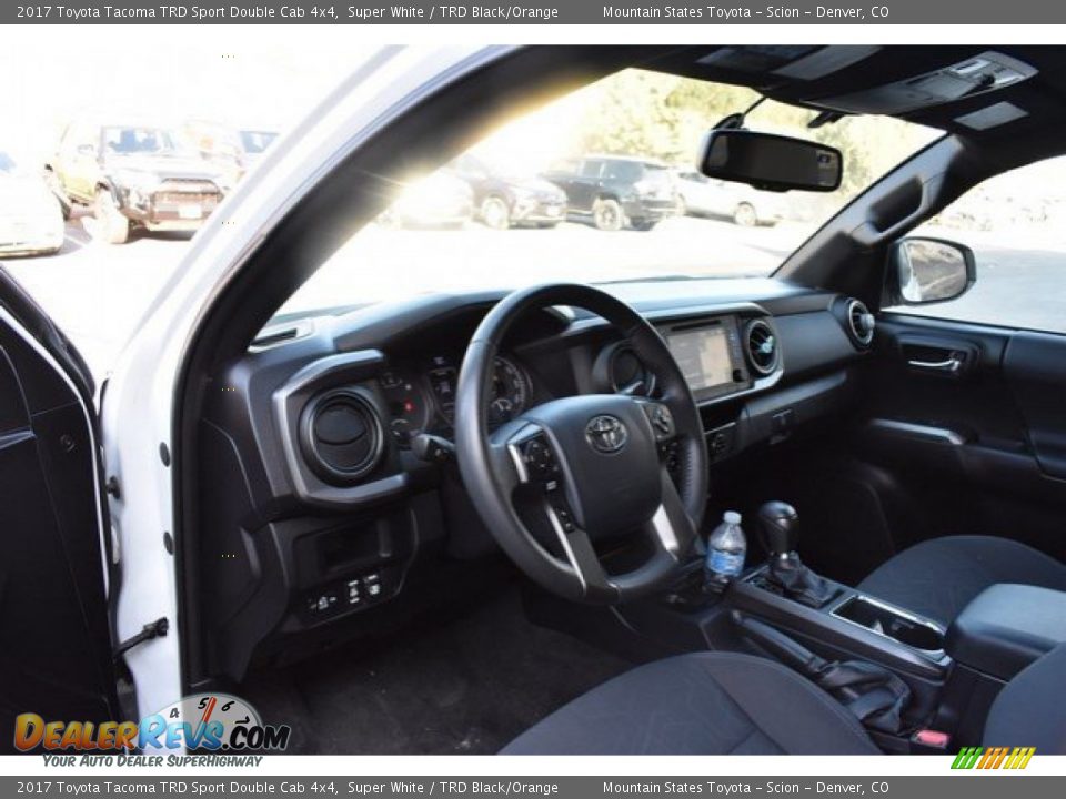 2017 Toyota Tacoma TRD Sport Double Cab 4x4 Super White / TRD Black/Orange Photo #10
