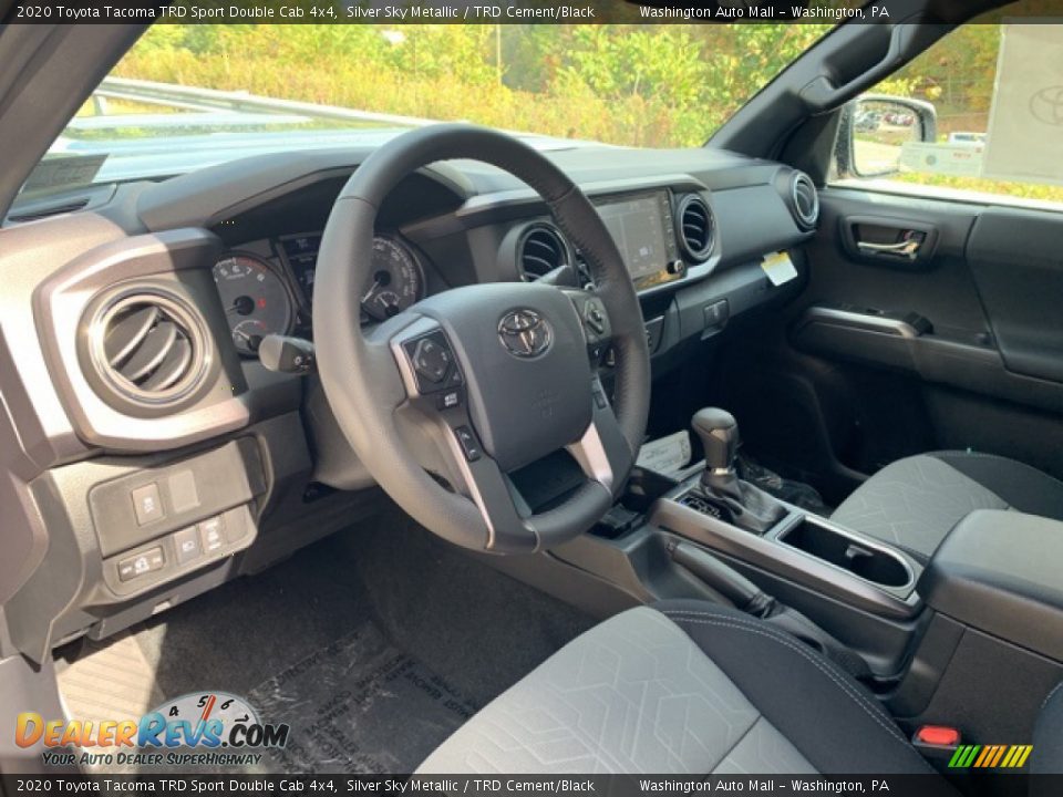 TRD Cement/Black Interior - 2020 Toyota Tacoma TRD Sport Double Cab 4x4 Photo #3