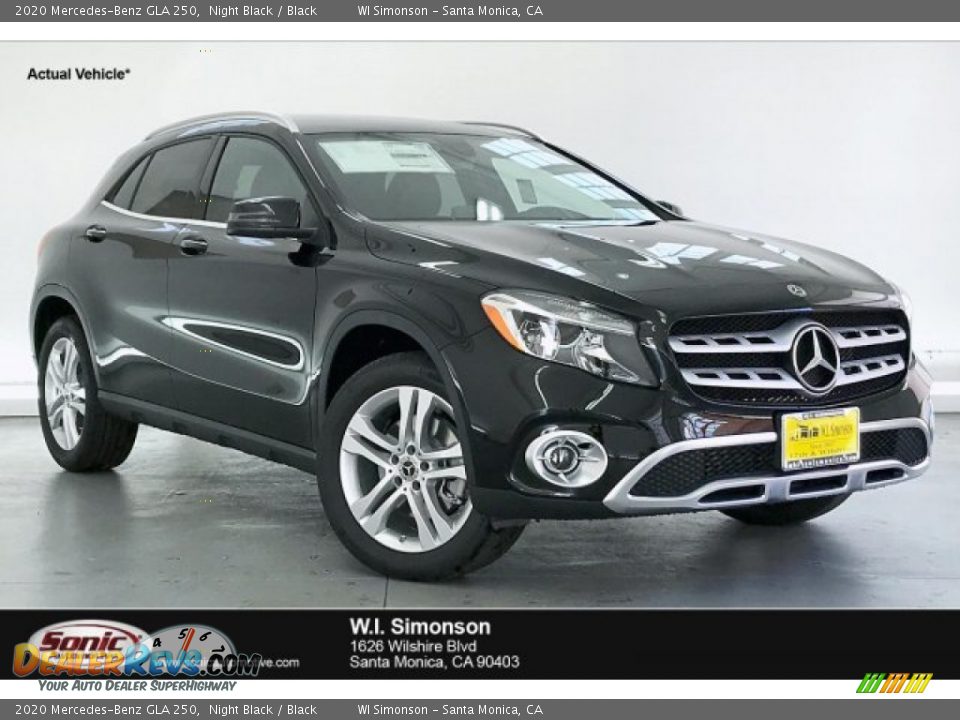 2020 Mercedes-Benz GLA 250 Night Black / Black Photo #1
