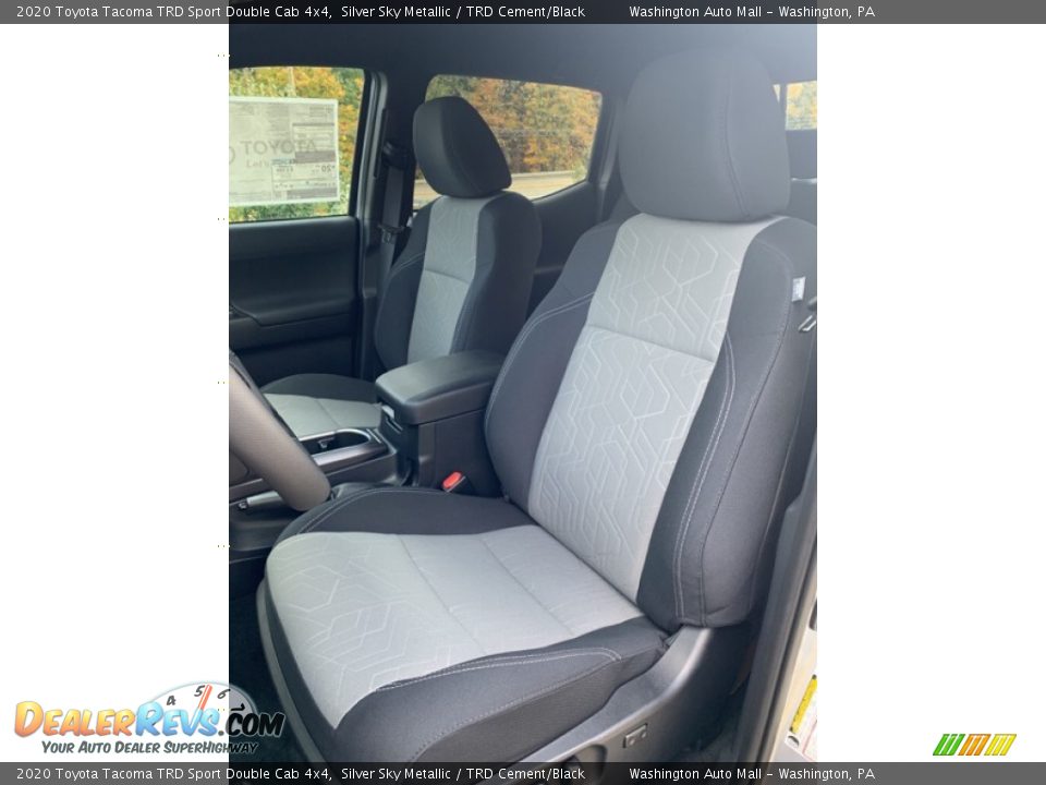 2020 Toyota Tacoma TRD Sport Double Cab 4x4 Silver Sky Metallic / TRD Cement/Black Photo #11