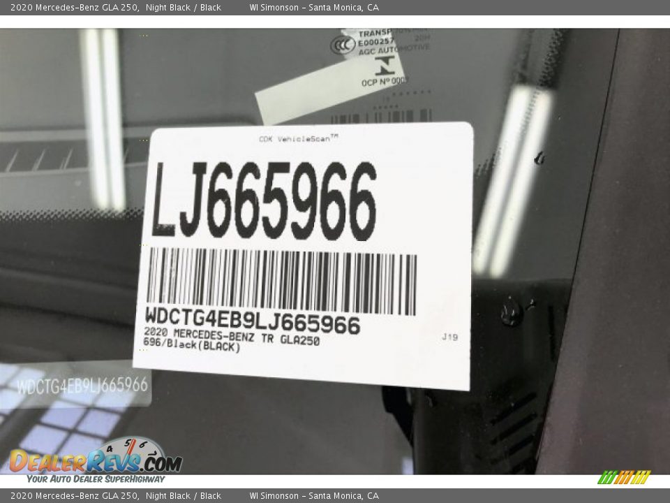 2020 Mercedes-Benz GLA 250 Night Black / Black Photo #9
