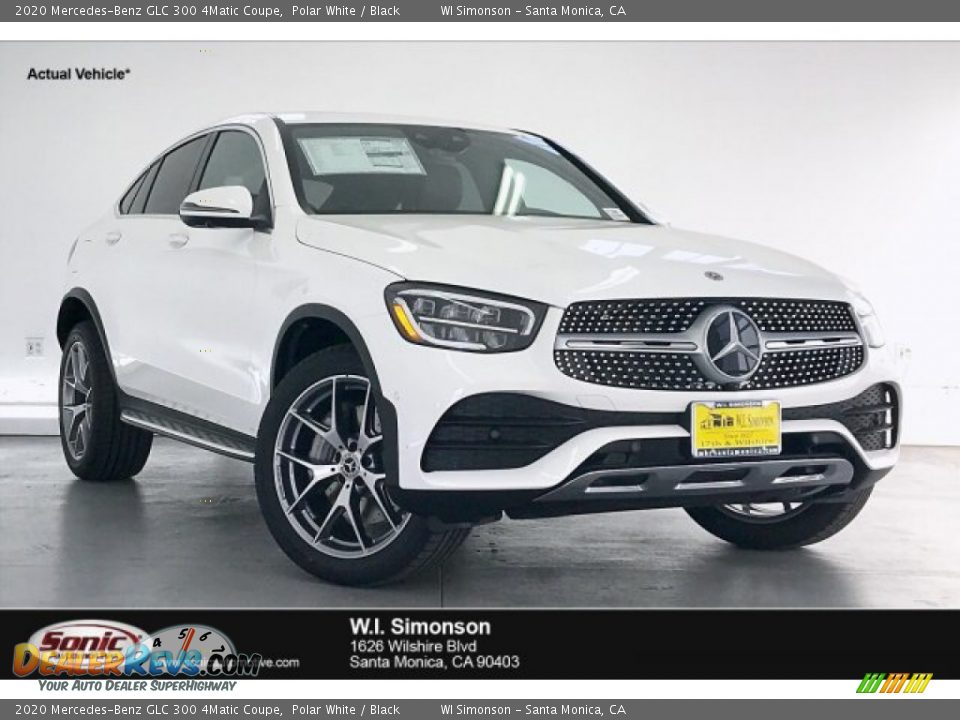 2020 Mercedes-Benz GLC 300 4Matic Coupe Polar White / Black Photo #1