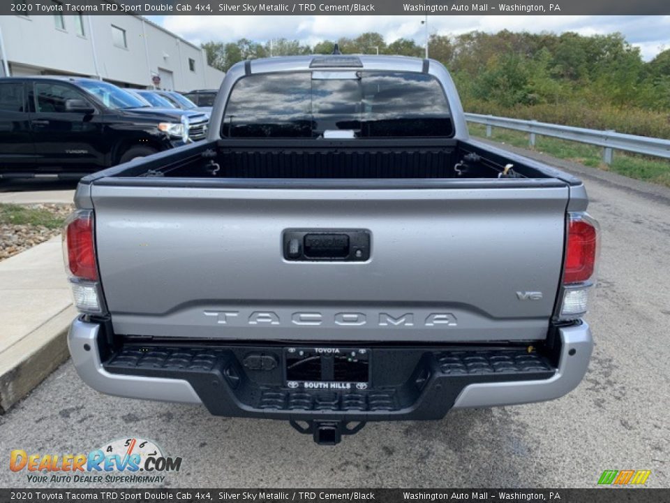 2020 Toyota Tacoma TRD Sport Double Cab 4x4 Silver Sky Metallic / TRD Cement/Black Photo #19