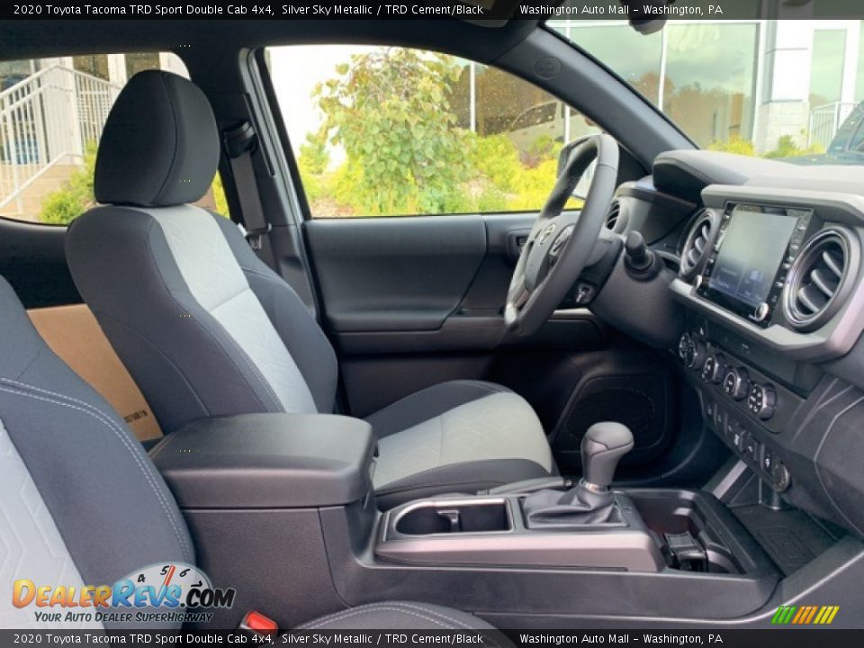 2020 Toyota Tacoma TRD Sport Double Cab 4x4 Silver Sky Metallic / TRD Cement/Black Photo #26