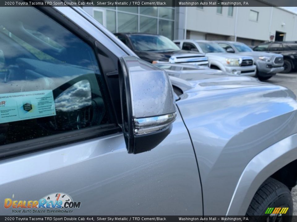 2020 Toyota Tacoma TRD Sport Double Cab 4x4 Silver Sky Metallic / TRD Cement/Black Photo #29