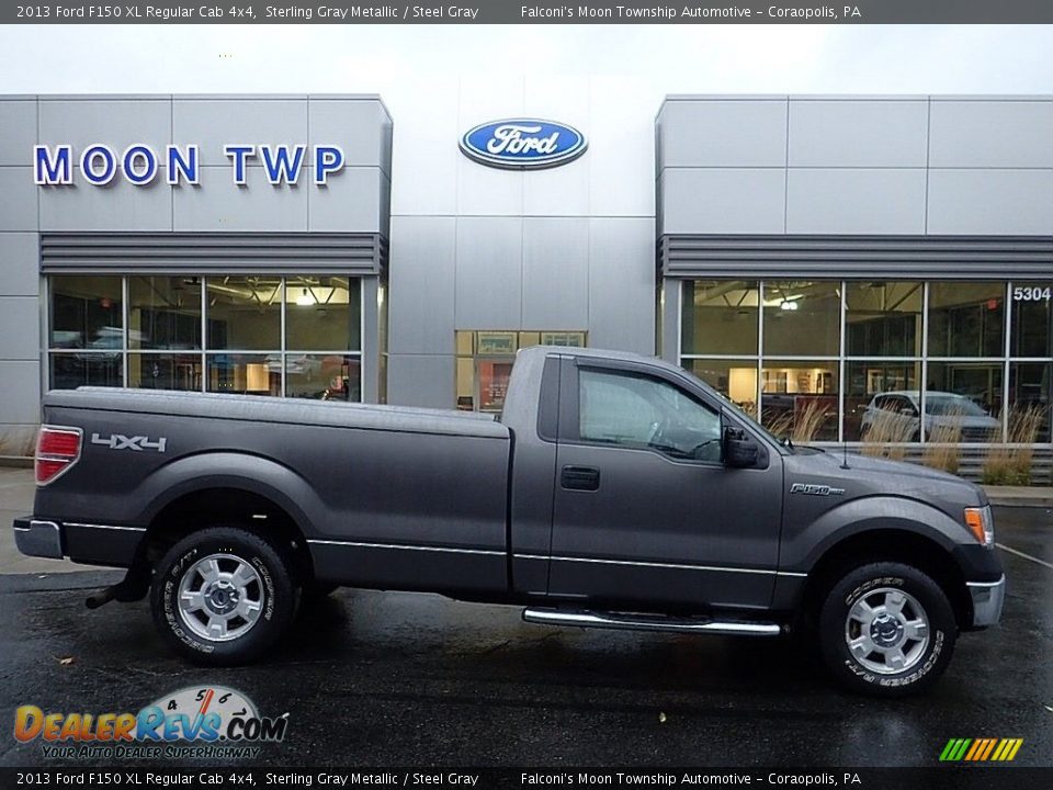2013 Ford F150 XL Regular Cab 4x4 Sterling Gray Metallic / Steel Gray Photo #1