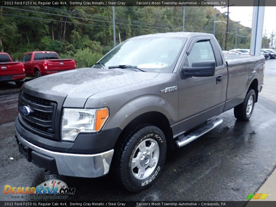 2013 Ford F150 XL Regular Cab 4x4 Sterling Gray Metallic / Steel Gray Photo #6