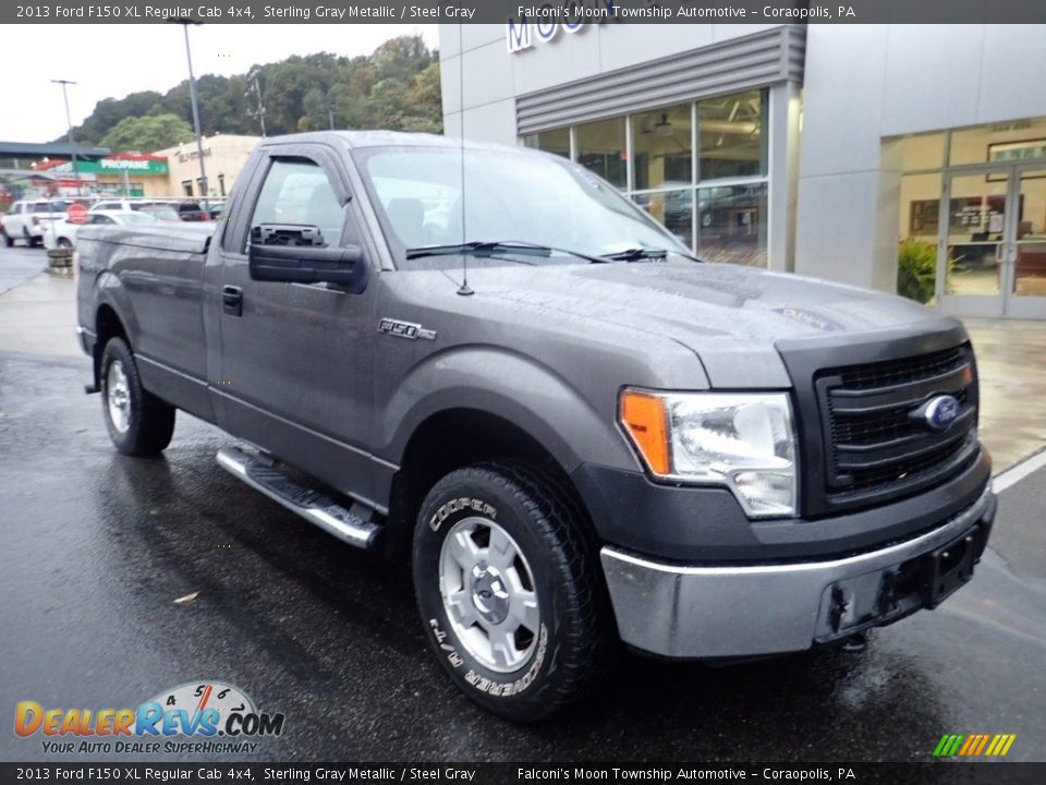 2013 Ford F150 XL Regular Cab 4x4 Sterling Gray Metallic / Steel Gray Photo #8