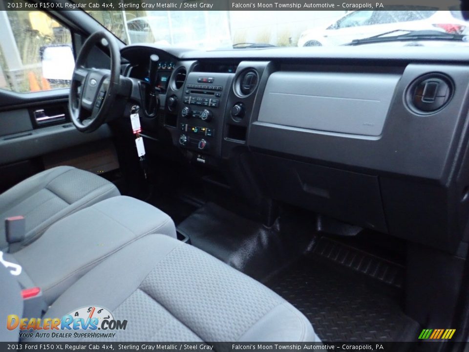 2013 Ford F150 XL Regular Cab 4x4 Sterling Gray Metallic / Steel Gray Photo #11