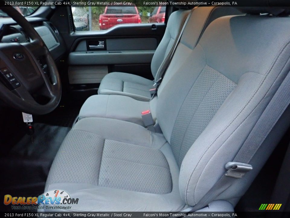 2013 Ford F150 XL Regular Cab 4x4 Sterling Gray Metallic / Steel Gray Photo #13