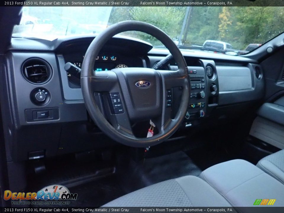 2013 Ford F150 XL Regular Cab 4x4 Sterling Gray Metallic / Steel Gray Photo #14