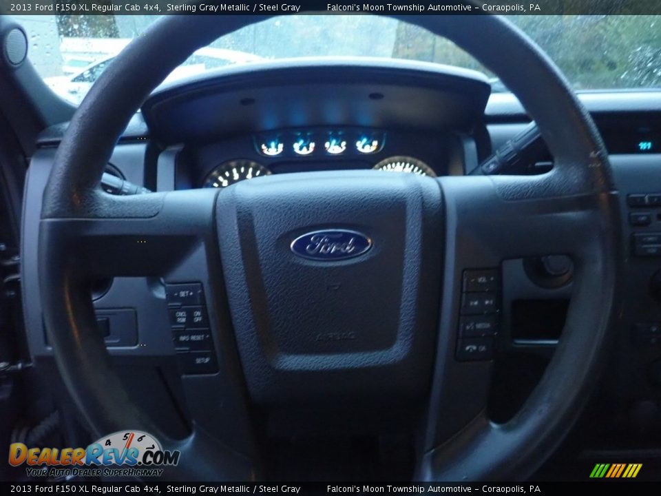 2013 Ford F150 XL Regular Cab 4x4 Sterling Gray Metallic / Steel Gray Photo #17