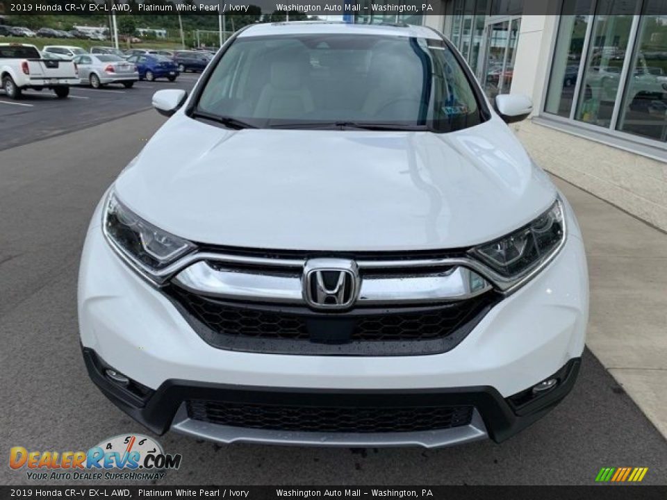 2019 Honda CR-V EX-L AWD Platinum White Pearl / Ivory Photo #3