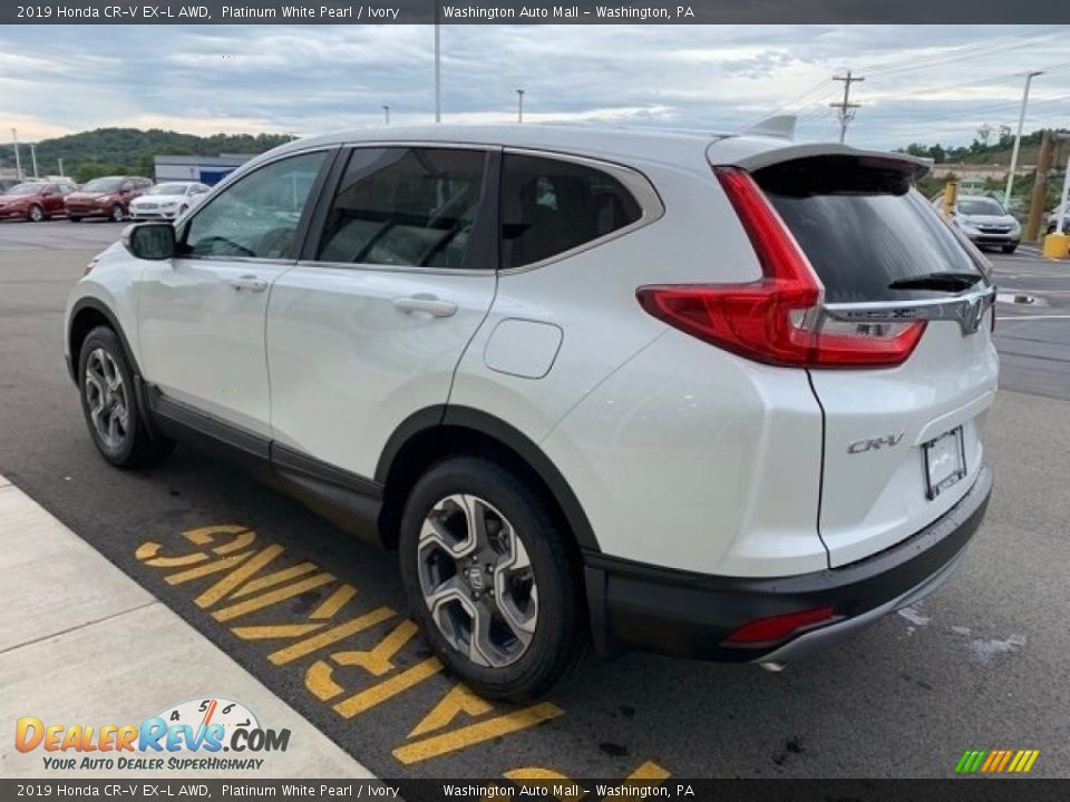 2019 Honda CR-V EX-L AWD Platinum White Pearl / Ivory Photo #5