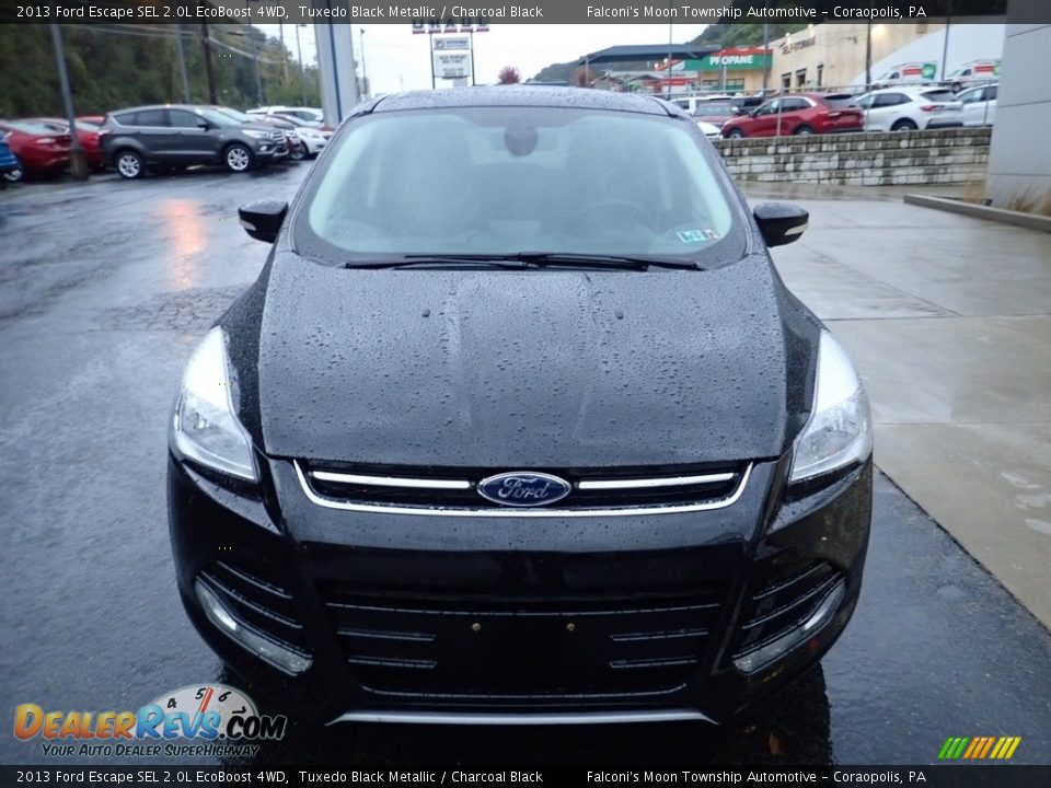 2013 Ford Escape SEL 2.0L EcoBoost 4WD Tuxedo Black Metallic / Charcoal Black Photo #8