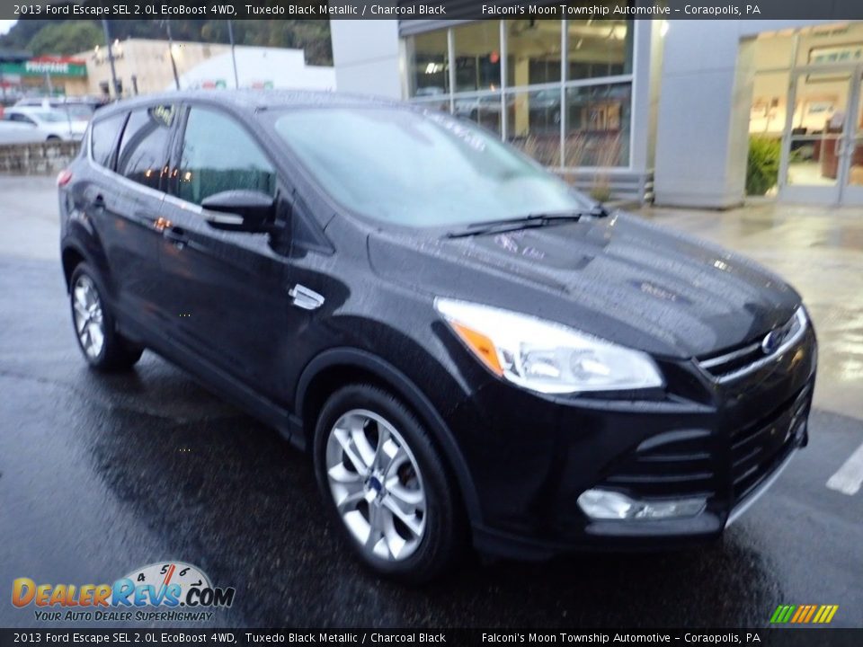 2013 Ford Escape SEL 2.0L EcoBoost 4WD Tuxedo Black Metallic / Charcoal Black Photo #9