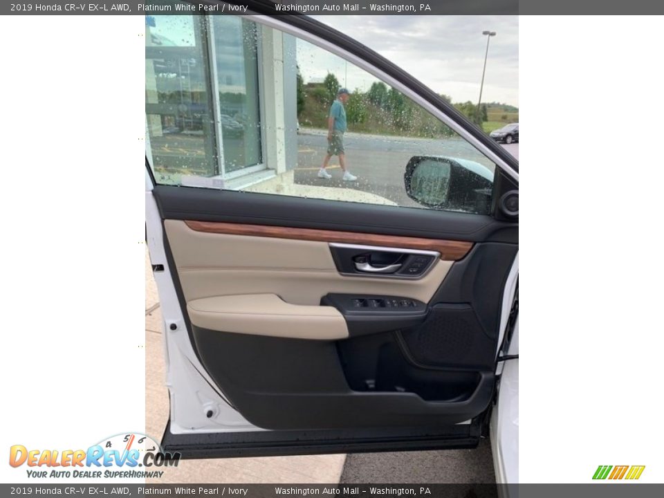 2019 Honda CR-V EX-L AWD Platinum White Pearl / Ivory Photo #10