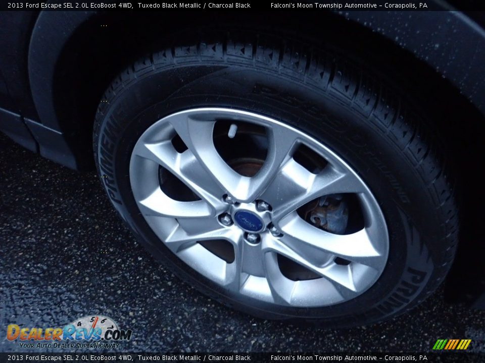 2013 Ford Escape SEL 2.0L EcoBoost 4WD Tuxedo Black Metallic / Charcoal Black Photo #10