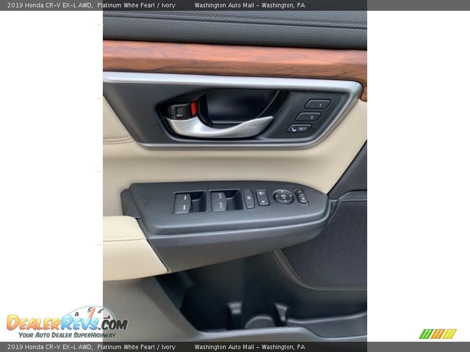 2019 Honda CR-V EX-L AWD Platinum White Pearl / Ivory Photo #11
