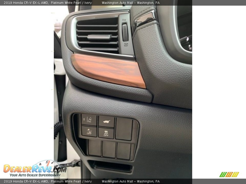 2019 Honda CR-V EX-L AWD Platinum White Pearl / Ivory Photo #12