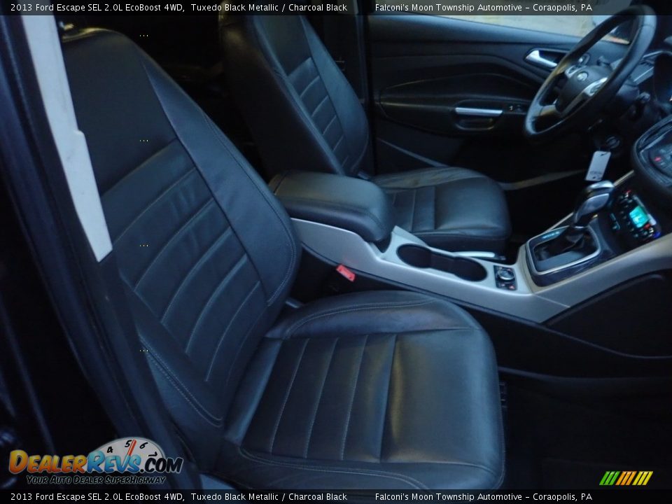 2013 Ford Escape SEL 2.0L EcoBoost 4WD Tuxedo Black Metallic / Charcoal Black Photo #11