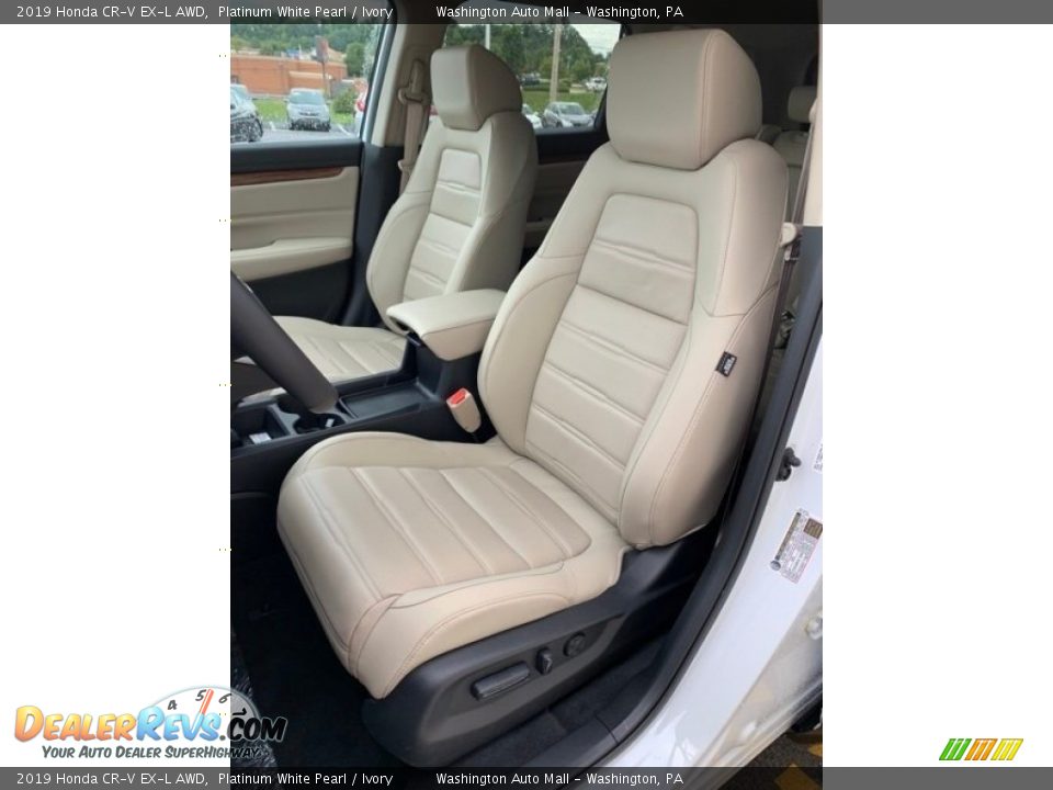 2019 Honda CR-V EX-L AWD Platinum White Pearl / Ivory Photo #14