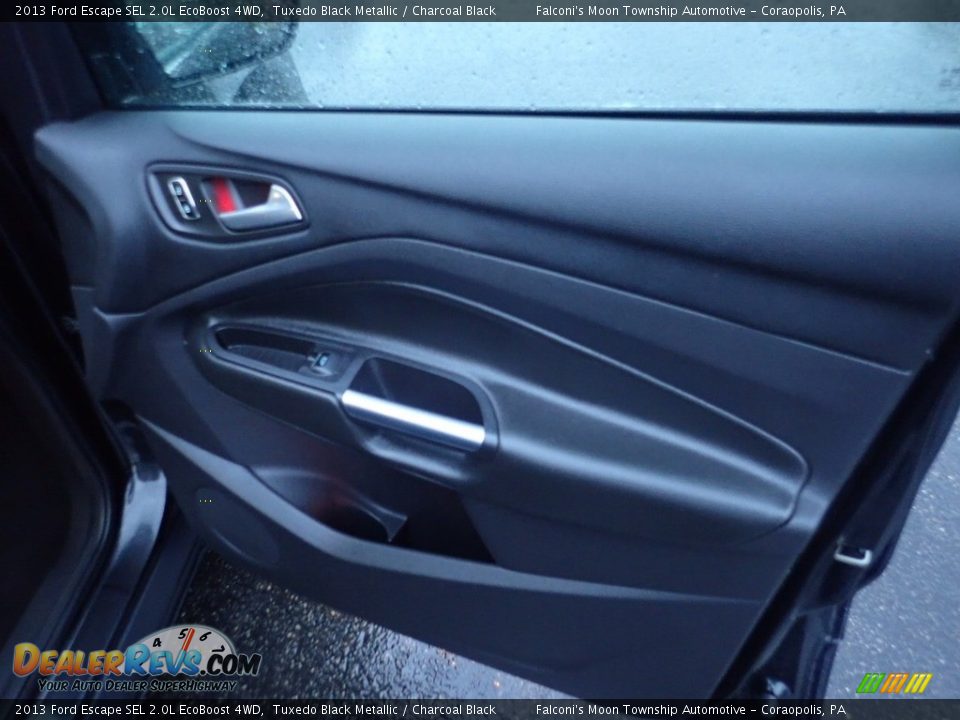 2013 Ford Escape SEL 2.0L EcoBoost 4WD Tuxedo Black Metallic / Charcoal Black Photo #13