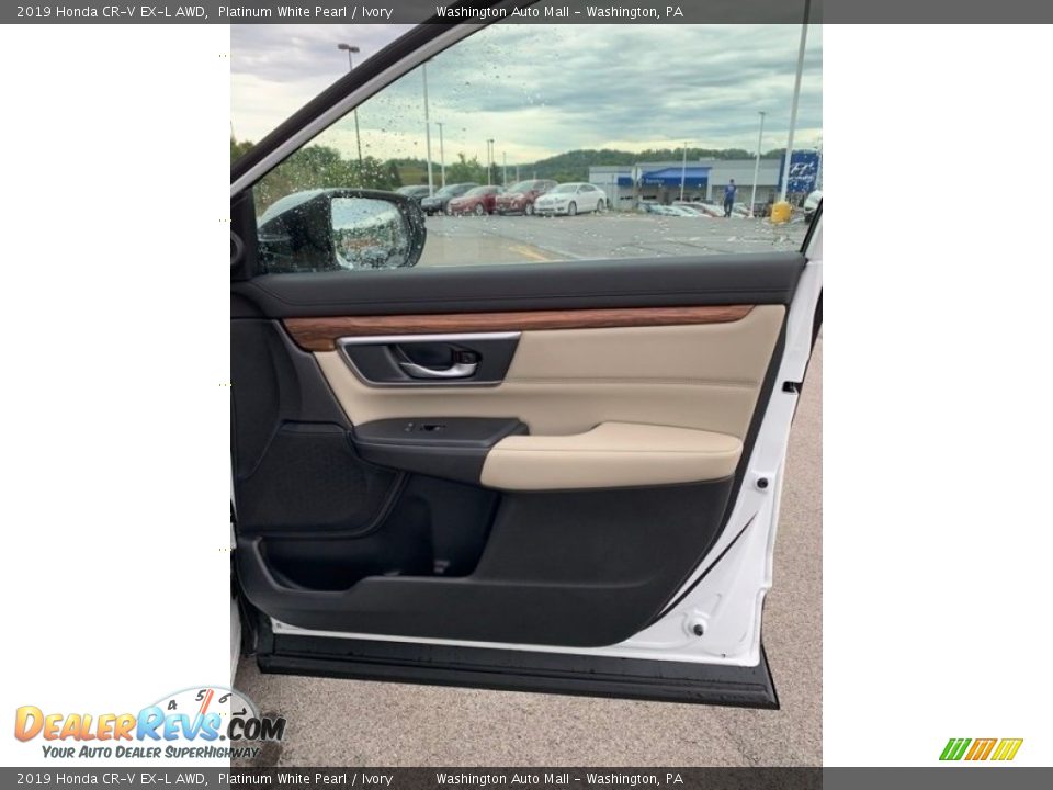 2019 Honda CR-V EX-L AWD Platinum White Pearl / Ivory Photo #27