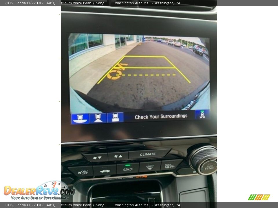 2019 Honda CR-V EX-L AWD Platinum White Pearl / Ivory Photo #34