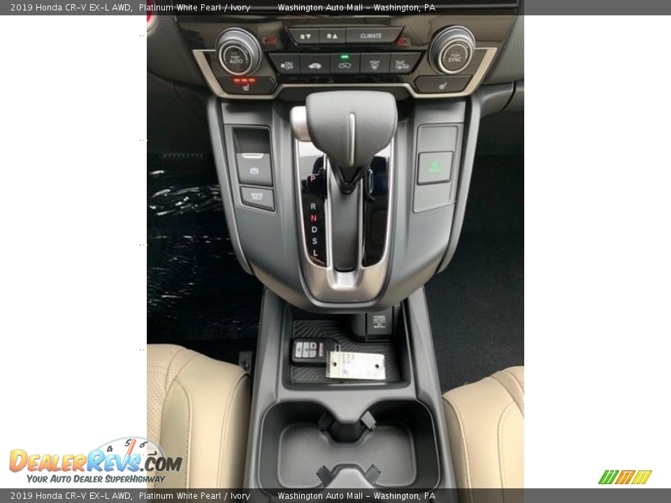 2019 Honda CR-V EX-L AWD Platinum White Pearl / Ivory Photo #35