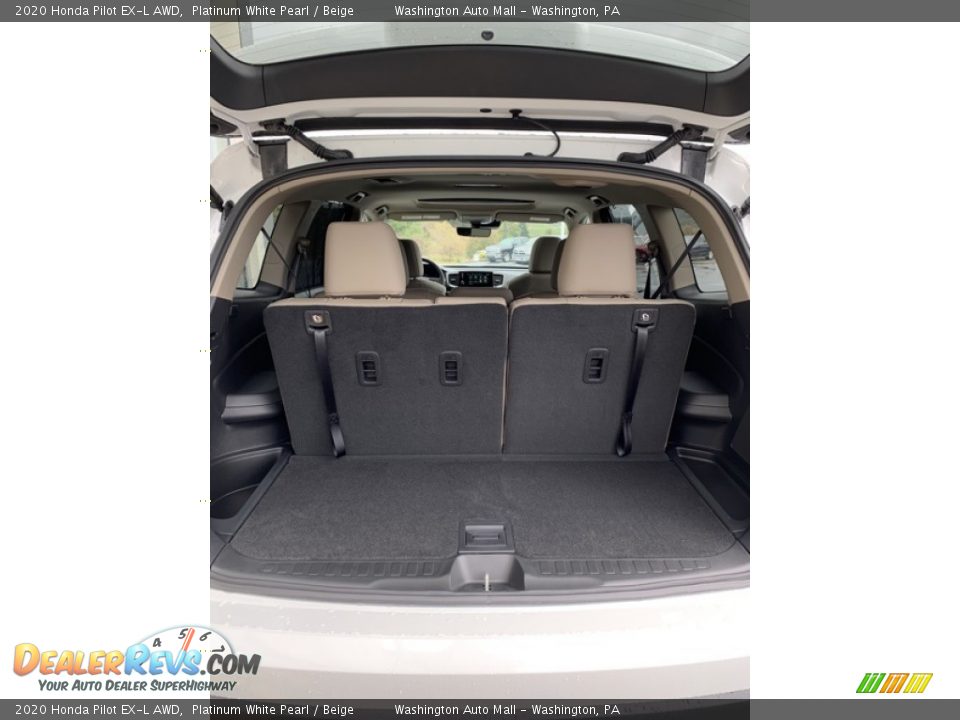 2020 Honda Pilot EX-L AWD Platinum White Pearl / Beige Photo #23