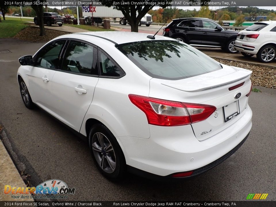 2014 Ford Focus SE Sedan Oxford White / Charcoal Black Photo #7