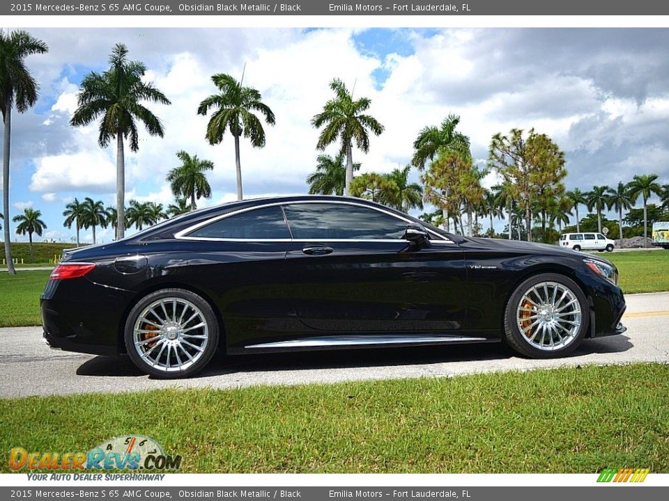 2015 Mercedes-Benz S 65 AMG Coupe Obsidian Black Metallic / Black Photo #3