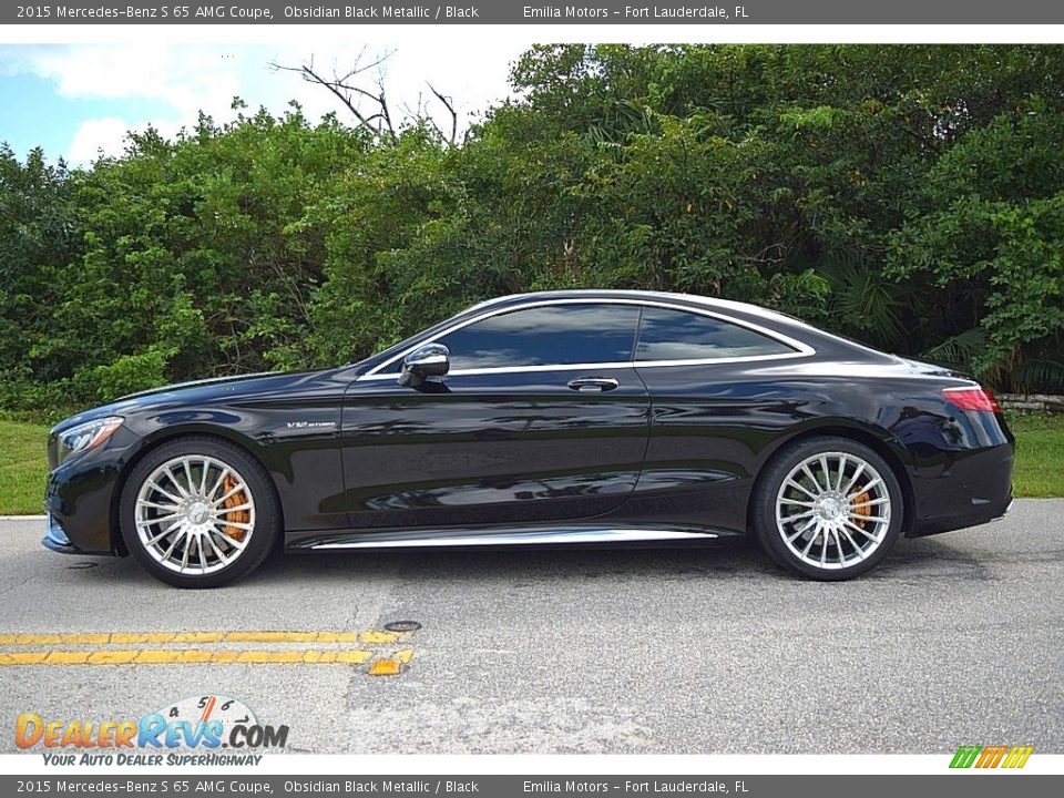 Obsidian Black Metallic 2015 Mercedes-Benz S 65 AMG Coupe Photo #4