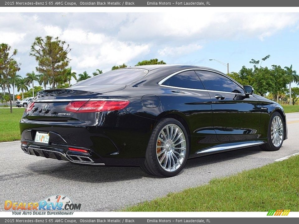 2015 Mercedes-Benz S 65 AMG Coupe Obsidian Black Metallic / Black Photo #5