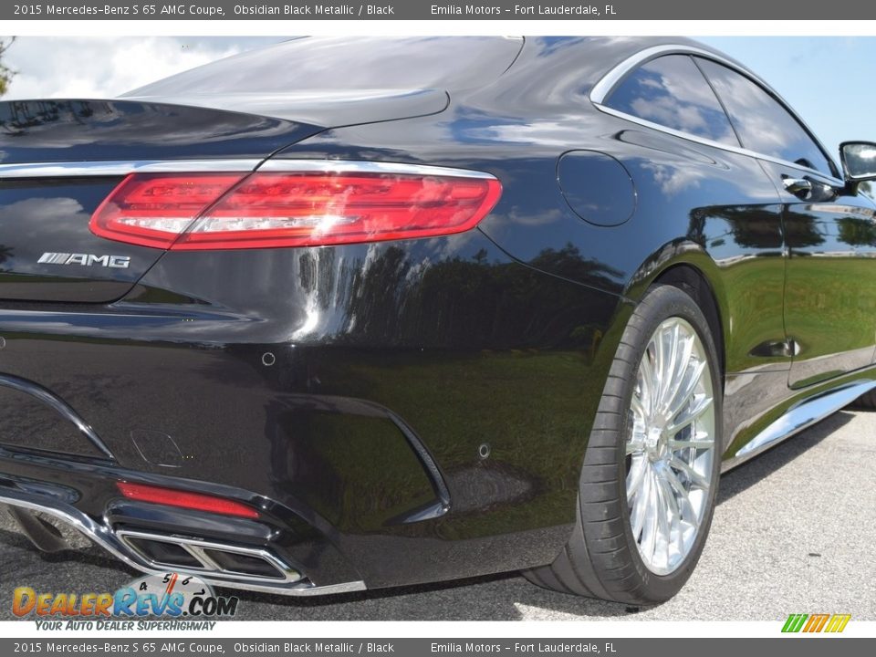 2015 Mercedes-Benz S 65 AMG Coupe Obsidian Black Metallic / Black Photo #6