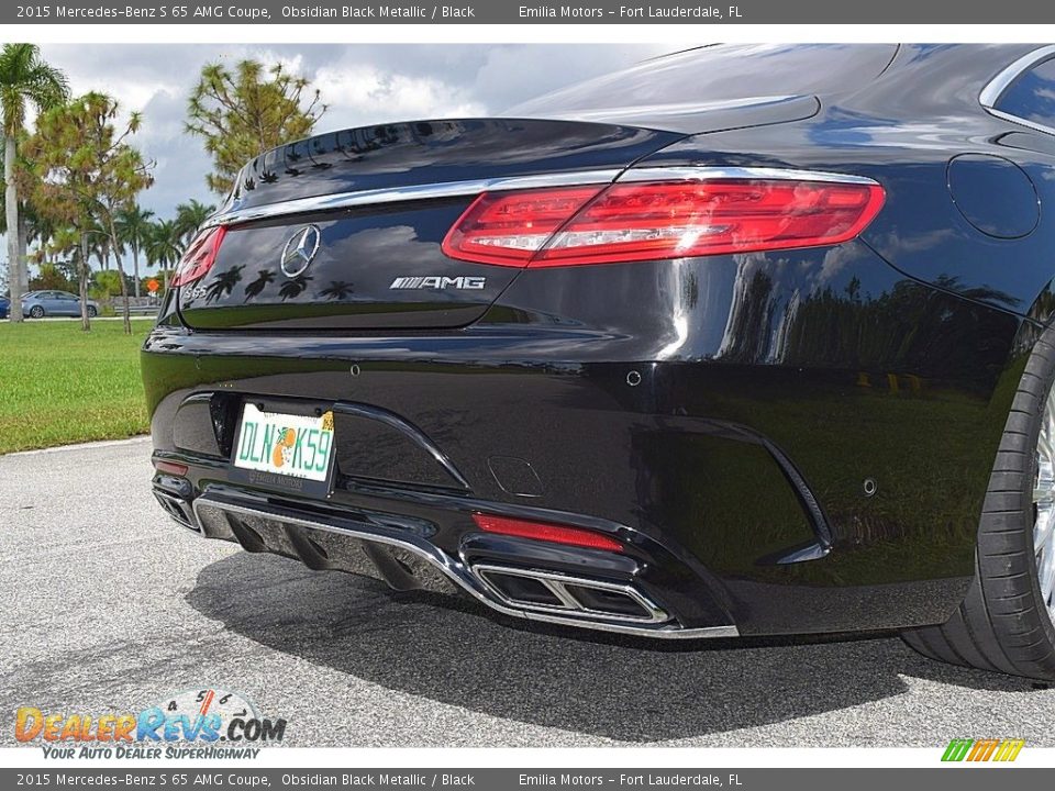 2015 Mercedes-Benz S 65 AMG Coupe Obsidian Black Metallic / Black Photo #8