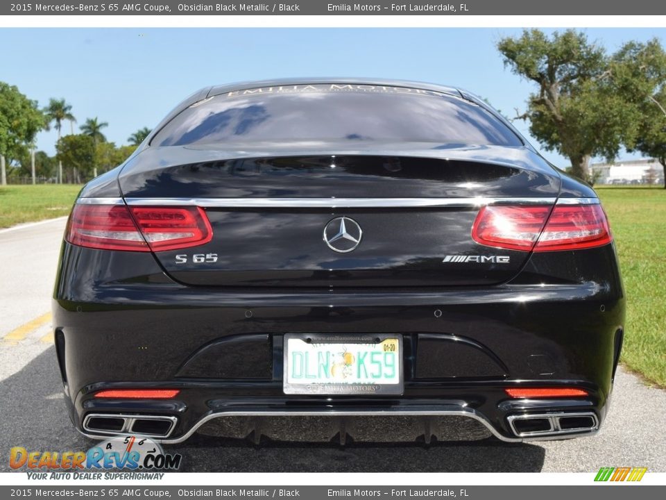 2015 Mercedes-Benz S 65 AMG Coupe Obsidian Black Metallic / Black Photo #9