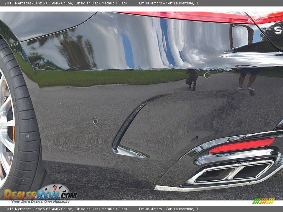2015 Mercedes-Benz S 65 AMG Coupe Obsidian Black Metallic / Black Photo #11