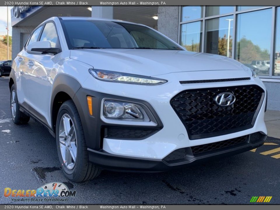 2020 Hyundai Kona SE AWD Chalk White / Black Photo #1