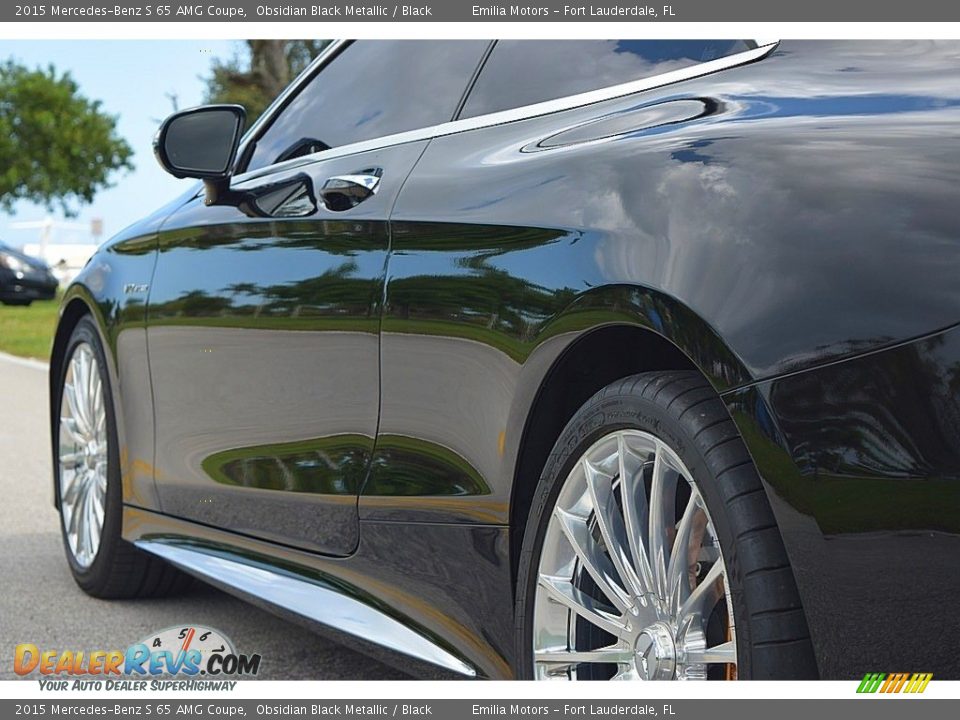 2015 Mercedes-Benz S 65 AMG Coupe Obsidian Black Metallic / Black Photo #13