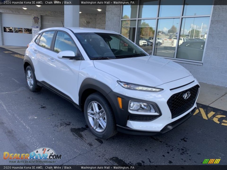2020 Hyundai Kona SE AWD Chalk White / Black Photo #2